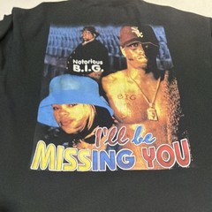 Puff Daddy Faith Evans shirt XL RAP DIDDY BAD BOY RECORDS BOOT REPRINT