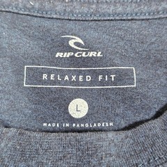 Rip Curl T-Shirt Mens Large Navy Blue Relaxed Fit Graphic The Search Surf Tee