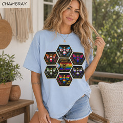 Protect the Hive Pride Shirt LGBTQ Bee Rainbow Graphic Tee