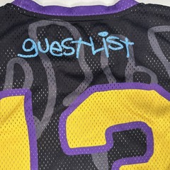 RUFNEK:21 Guest List Basketball Jersey #13 Street Art Original Rufnek Free Ship!