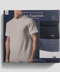 Tommy Hilfiger Men T-Shirts Tees 4 Pack M L XL Cotton Crew Neck Blue Black White