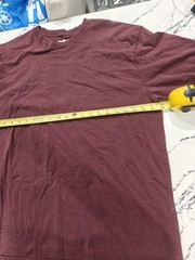 Carhartt Long Sleeve Pullover T-Shirt Mens Size Large Red Burgundy