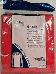 G-Man Sport G-Tank in LARGE Red With Black Piping *eBay Best Price*