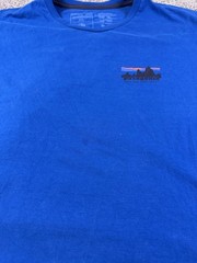 Patagonia Shirt Mens XL Blue Save Our Home Planet Graphic Tee Organic Cotton