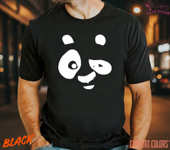 Unisex Cute Winking Panda Face T-Shirt – Minimalist Giant Panda Bear Graphic Tee