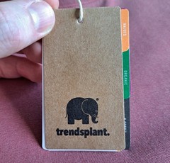 Trendsplant Essential Pigment Pocket T-Shirt Red Mens XL Organic Cotton £42 BNWT