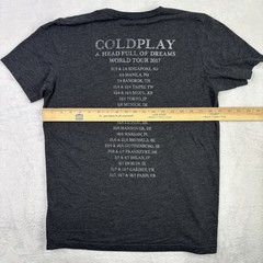 Coldplay Parachutes Head Full of Dreams Tour 2017 Grey Shirt Men’s Medium