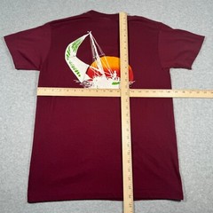 Vintage Sandpiper Bay Shirt Adult Small Maroon Single Stitch 90s Port St Lucie