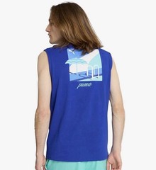 Puma Mens Essentials Sleeveless T-Shirt Tank Top Big & Tall Size 4XL Blue New