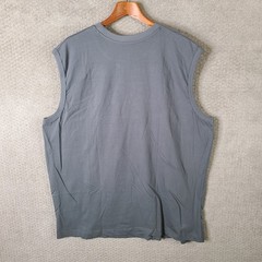Boulder Creek Shirt Mens 2XL Big Gray Cotton Pocket Muscle Tank Top Sleeveless