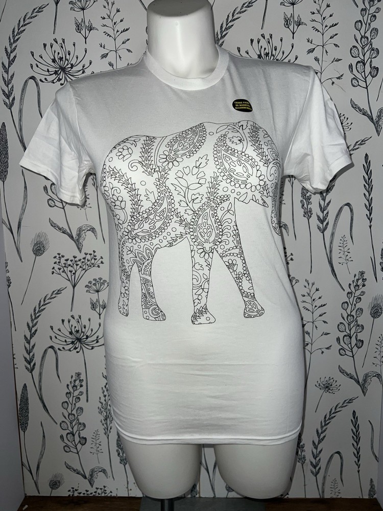 Paint Your Own Elephant T-Shirt, Adult Small