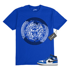 1 Mid Game Royal Blue White Black 2024 T Shirt to Match CLP
