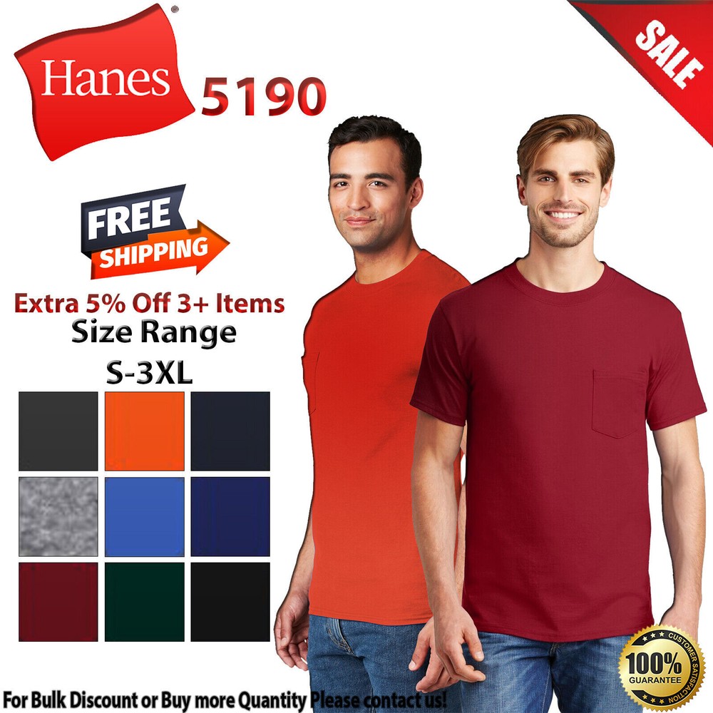 Hanes Adult Beefy-T With Pocket