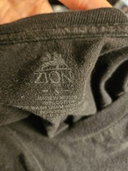 Bob Marley Lion of Zion Tee Zion Rootswear Licensed Size S Black