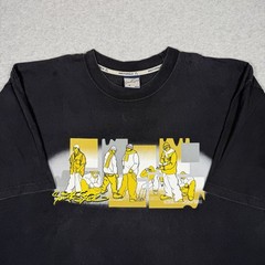 Vintage Y2K Southpole Hip Hop T-Shirt Black 1990s Size XL Streetwear Skater USA