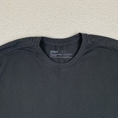 Pact Organic T Shirt Men’s Size L Black Short Sleeve Crewneck Cotton Large EUC
