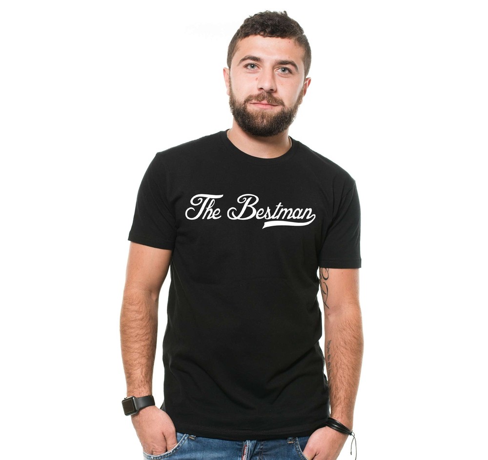Mens The Bestman T-shirt Wedding Shirts Bachelor Party Shirt Best Man Shirt