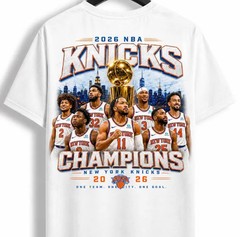 Knicks Champions 2026 Shirt Blue Orange Victory Celebration Tee