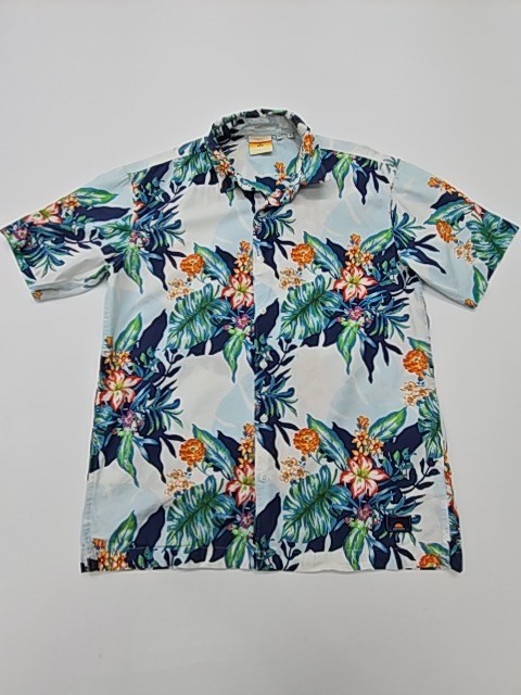 Superdry Hawaiian Shirt Mens White Floral Size S Regular Poplin
