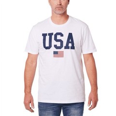 Men’s Patriotic USA American Flag T-Shirts Sizes S-3XL 100% Cotton