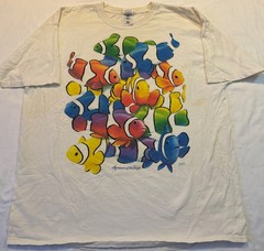 90s Vintage Rainbow Clown Fish Aquarium T-Shirt Men’s XXL Aquatic Ocean Sea