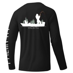 Palmyth Mens Fishing Shirts Long Sleeve Sun Protection Shirts UPF 50+ Rash Gu…