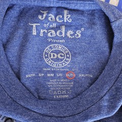 DC Comics Originals T-shirt Size XL Blue