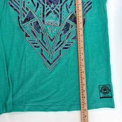 American Fighter Large Aqua Blue Foil Print Buckle Exclusive Reflective BKE MMA