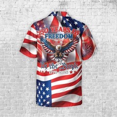 America 250th Anniversary Hawaiian Shirt, 250 Years Of Freedom Button Shirt