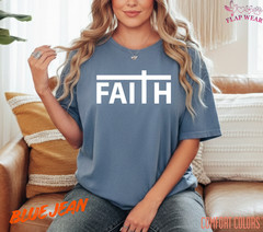 Unisex Faith Cross Christian T-Shirt, Men T shirt,Women T shirt Gift ReligionTop