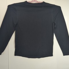 Omni-Wool Base Layer Shirt Men’s XL Black Wool Blend Crew Neck Long Sleeve