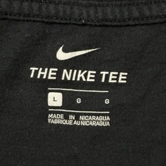Nike Tiger Woods Tiger Logo Golf T Shirt Mens Size Large Black