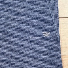 Mack Weldon Mens Medium Shirt Airknitx Short Sleeve Blue Polyamide Stretch