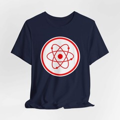 Red Atomic Radiation Symbol T-Shirt | Science Physics Graphic Tee Shirt