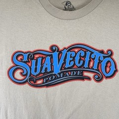 Suavecito Pomade Mens Size Large T Shirt Logo Graphic Tee Thick Knit Double Side