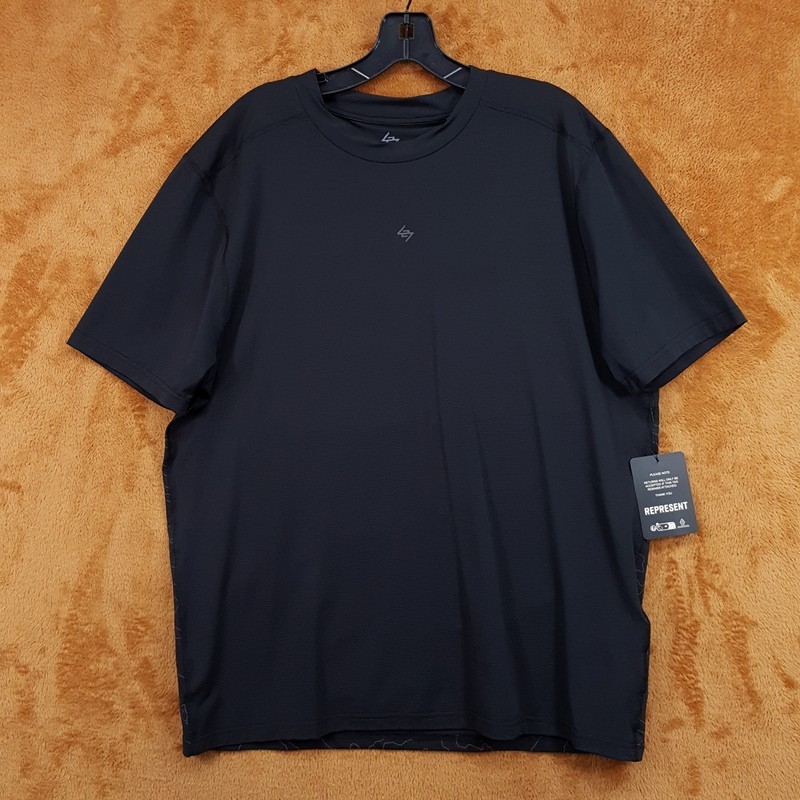 REPRESENT Shirt Mens Small Black Pullover Crew 247 Run Tee Athletic Jersey Tee