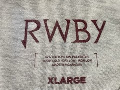 RWBY, Manga Anime, Mens XL Beige Short Sleeve Tee Shirt, preowned