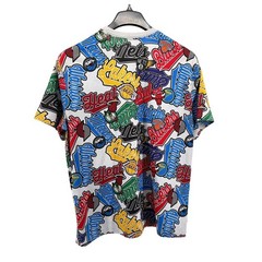 NBA T-Shirt Mens Large Pre-Owned All Over Print Multi Color Basketball Team Logo