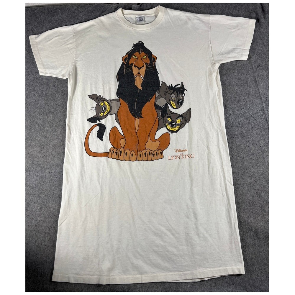 VTG The Lion King Disney Store T Shirt White Surrounded By Idiots Fantasia RARE
