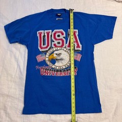 90s Vintage USA Freedom University single stitch tee