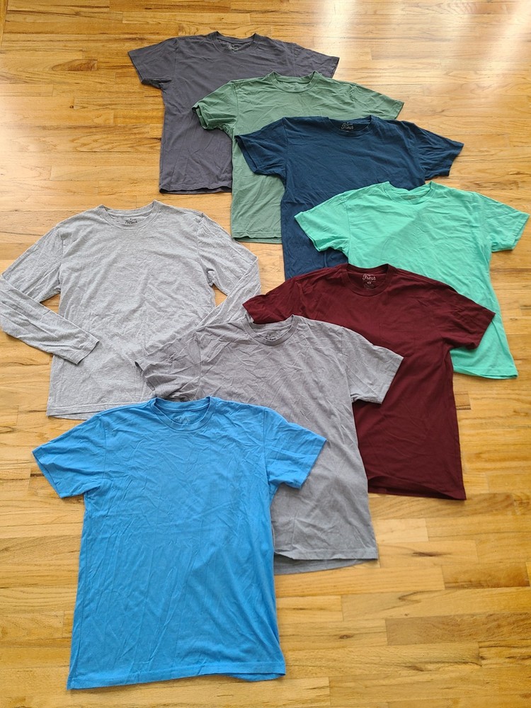 Lot Of 8 Fresh Clean Threads T Shirts Size MEDIUM Crewneck FLAWS, READ!