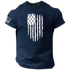 USA Distressed Flag Men T Shirt Patriotic American Tee S – 2XL