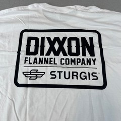 Dixxon Flannel Company Sturgis Badge Mens Sz L T-Shirt Black White