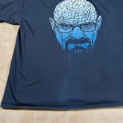 Breaking Bad Heisenberg Size 2XL Xxl Black Graphic Tee T-Shirt Y2K Faded