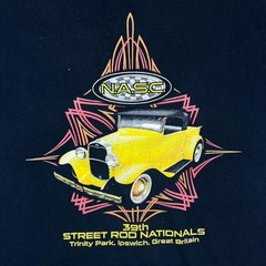 N.A.S.C. “Street Rod Nationals” Hot Rod Racing Tourist Black T-Shirt Medium