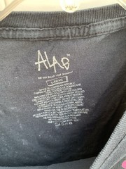 Alab Graphic T Shirt Black Trippy T Shirt Mushroom Sz Large