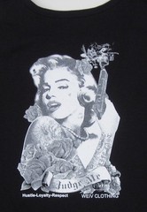 Marilyn Tank Top Rose Gun Hustle Tattoo Art Vest Tee Adult Men New
