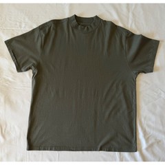 Arizona Jean Co Mens Olive Green Mock Neck 100% Cotton T-Shirt Size Large