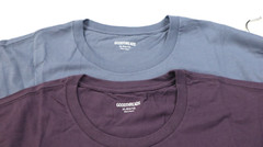 2 Pack Men’s Slim-Fit Short Sleeve Cotton Crewneck T-Shirt Size XL Blue Purple