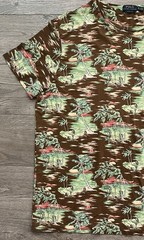 Polo Ralph Lauren Classic Fit XL Hawaiian Beach Surfing Hula Girl Short Sleeve
